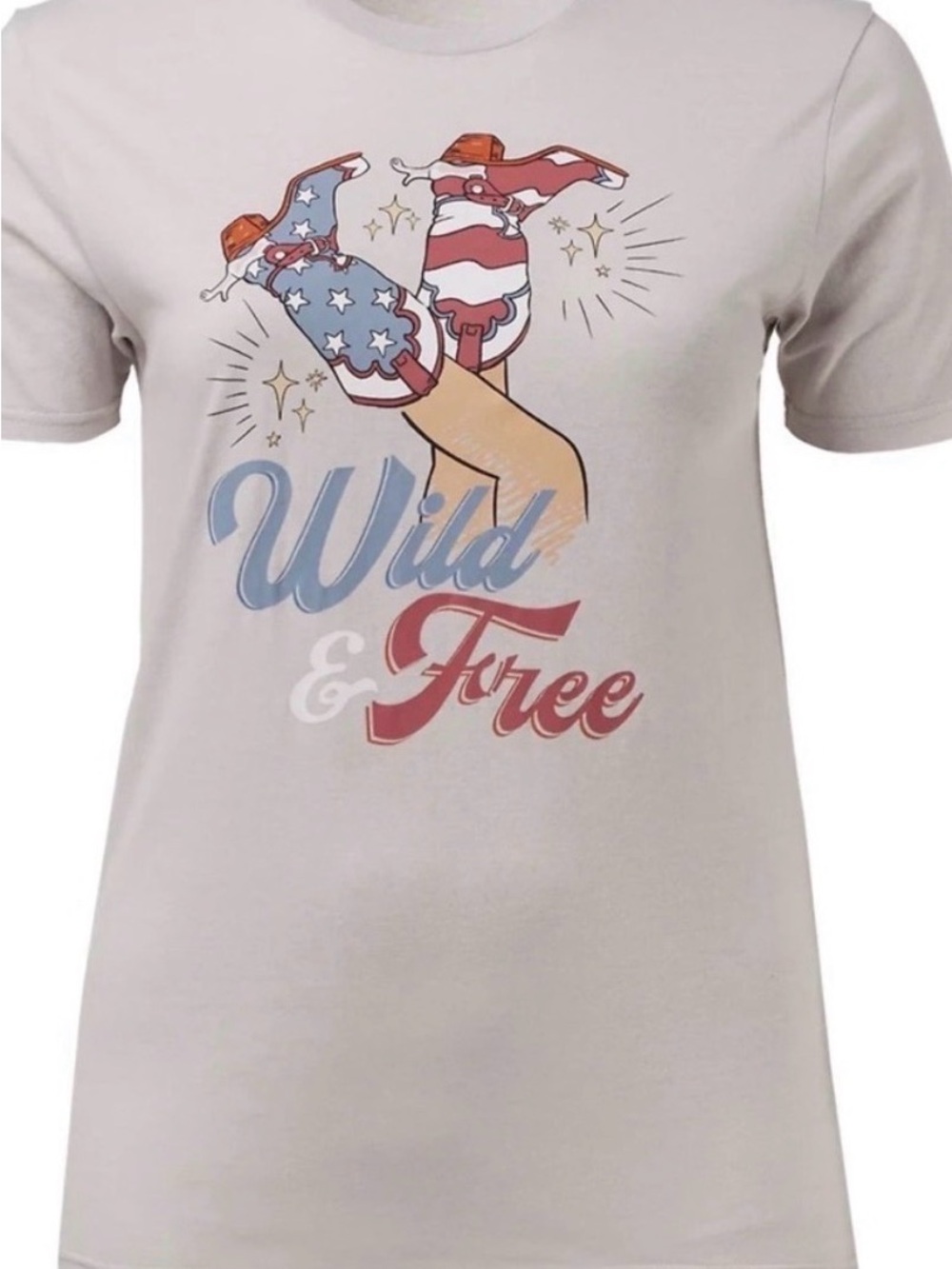 Wild & Free Graphic T-Shirt Woman’s Size: XL